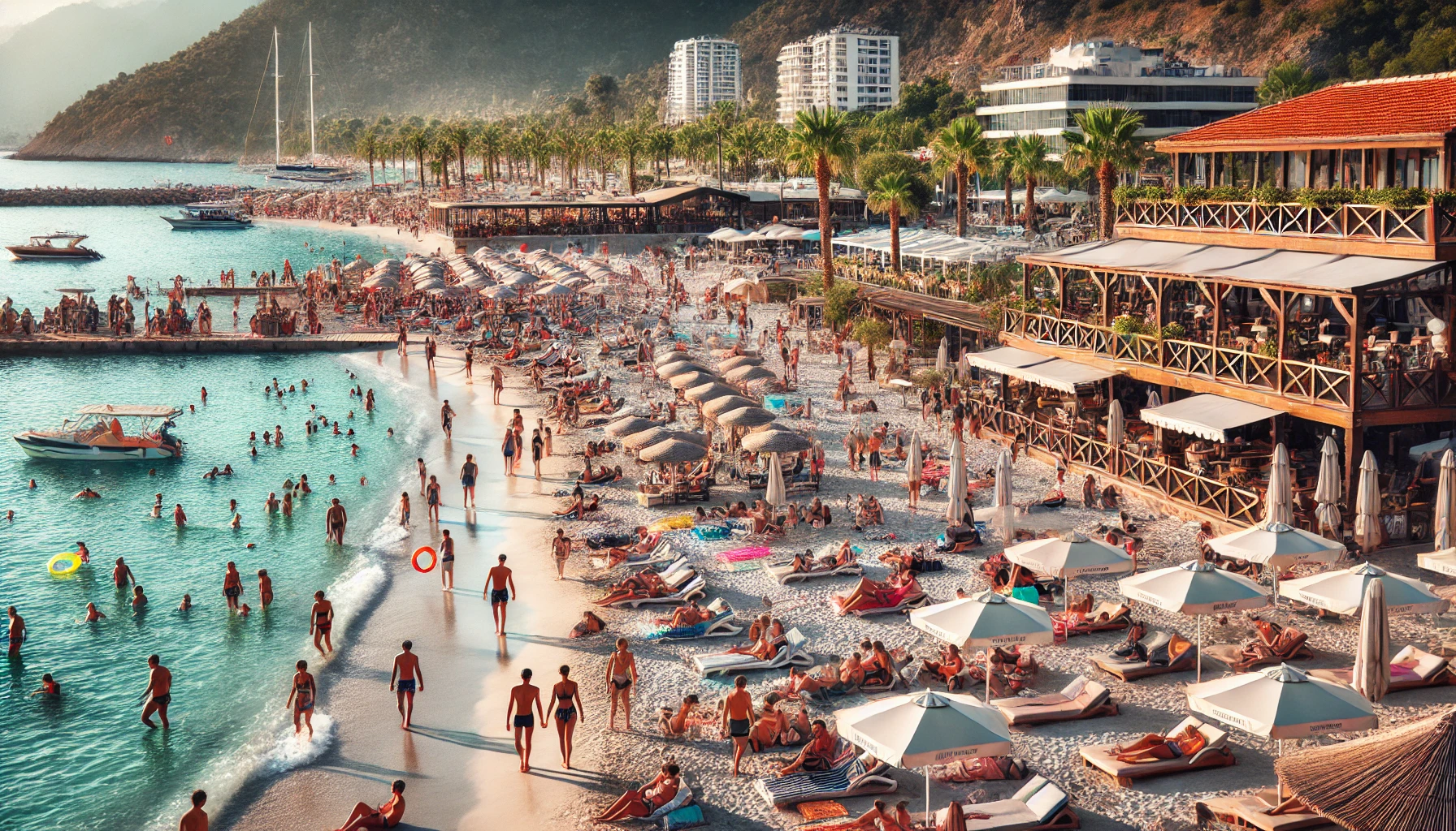 Karpuz kaldıran Plajı Şezlong Şemsiye Fiyatları 2024