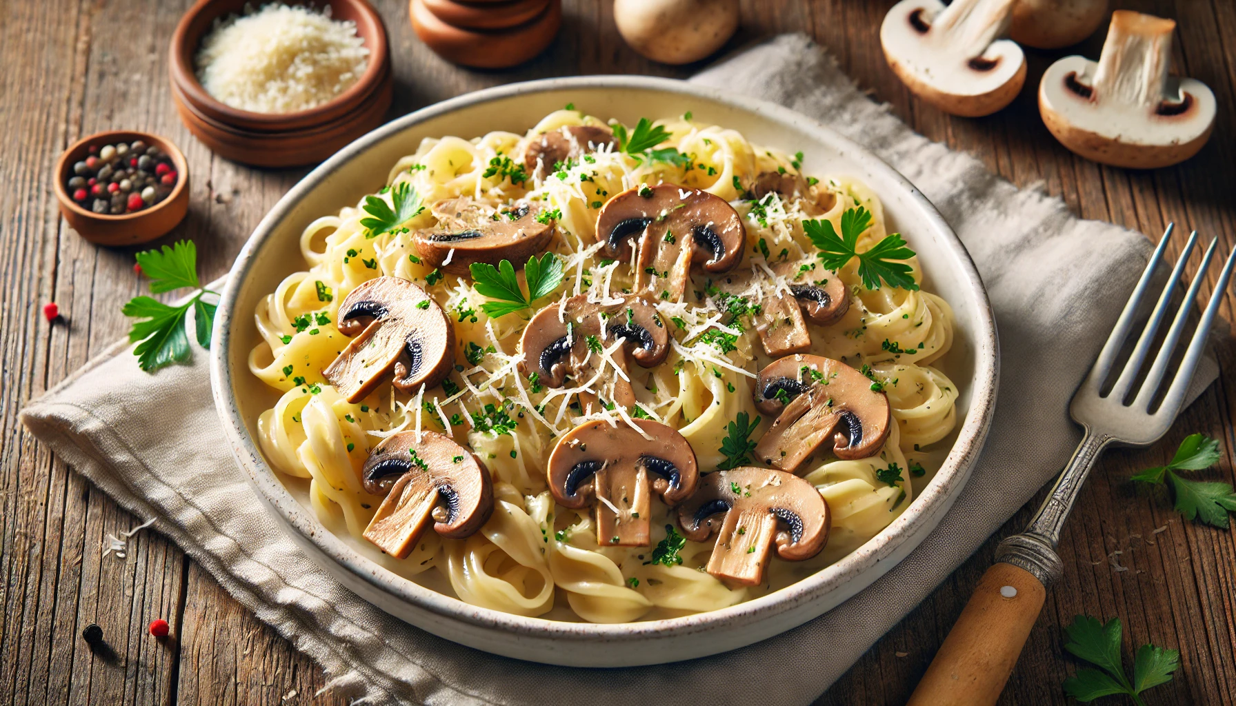 Kremalı Mantarlı Makarna Nasıl Yapılır?