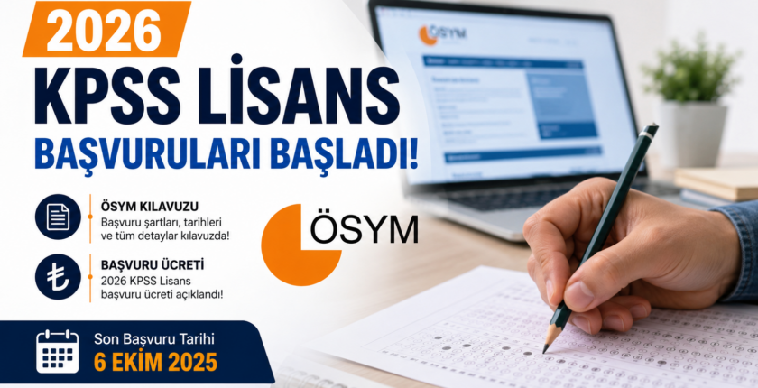 2026 KPSS Lisans Başvuruları Başladı: ÖSYM Kılavuzu ve Ücreti! 2026 KPSS Lisans Başvuruları Başladı: ÖSYM Kılavuzu ve Ücreti!